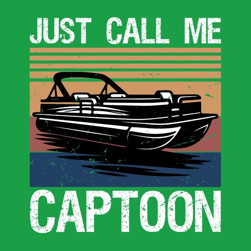Appelez-moi simplement capitaine drôle de bateau ponton