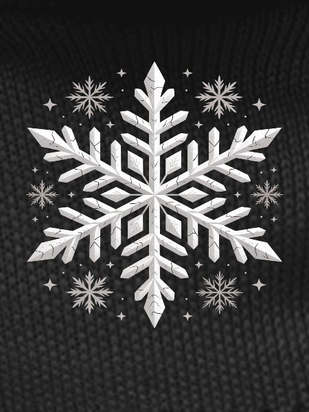 Large Elegant Snowflake Winter