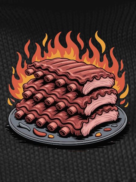 Fire grilled rib platter