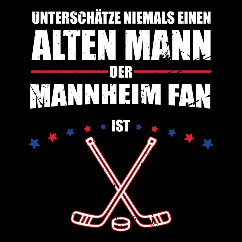 Alter Mann - Mannheim Eishockey Fan | Retro