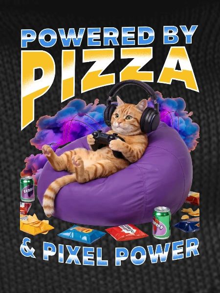 Funny Gaming Gamer Cat