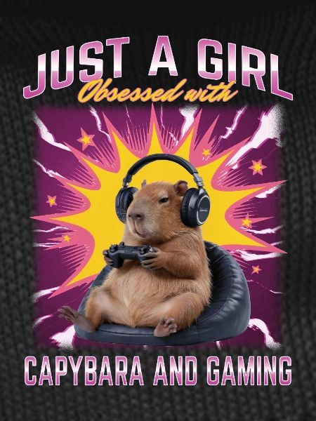 Funny Gaming Gamer Capybara