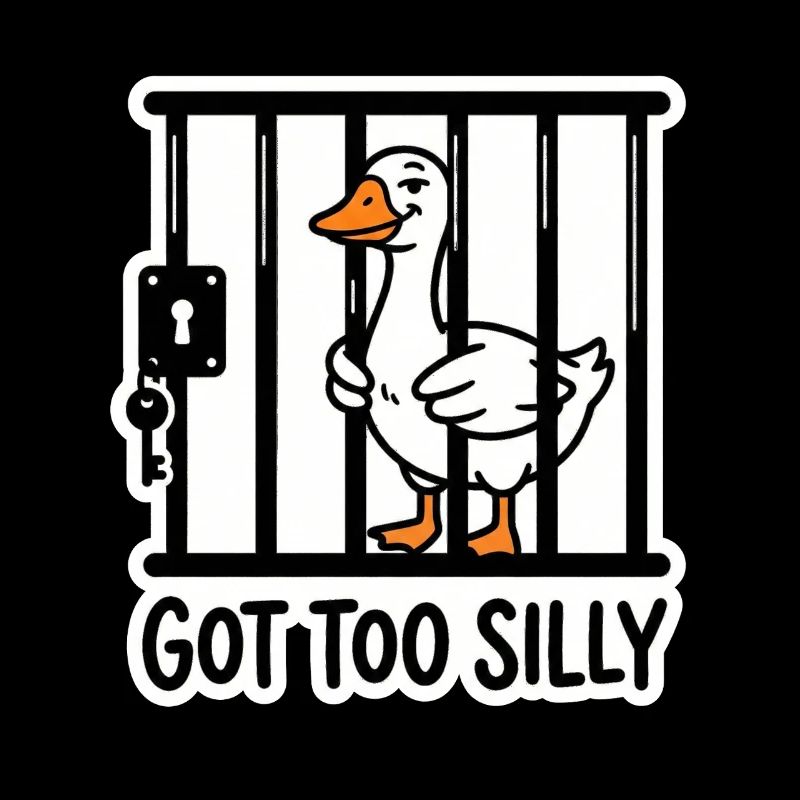 Silly Goose In Jail Got Too Silly Meme
