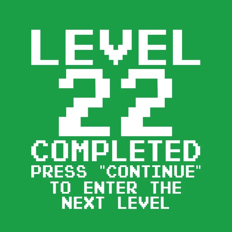 Level 22 Pixel Retro Completed
