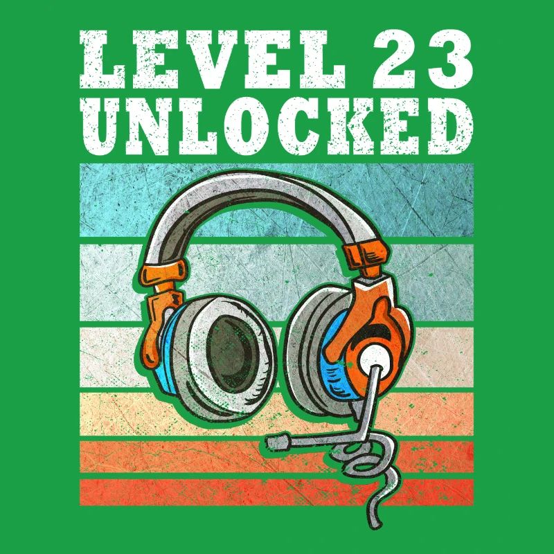 Level 23 Unlocked mit Kopfhörern