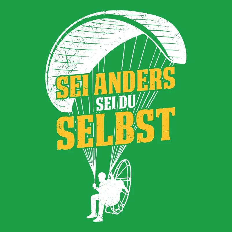 Gleitschirm SEI ANDERS SEI DU SELBST Lustiges