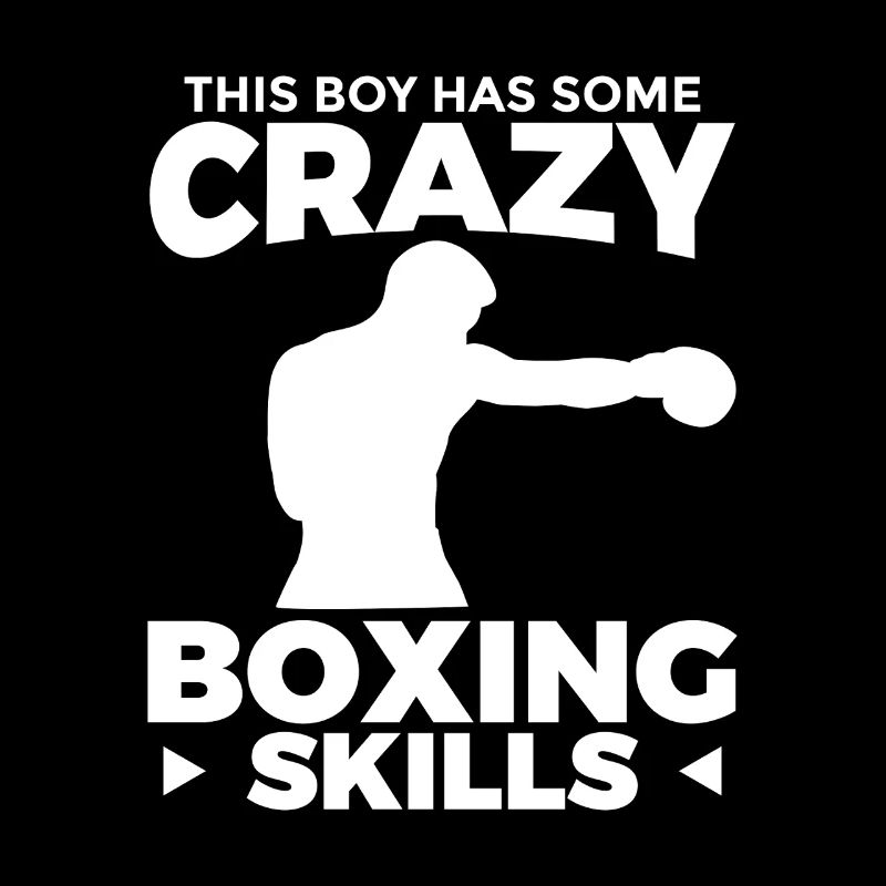 Garçon aux talents de boxe fous