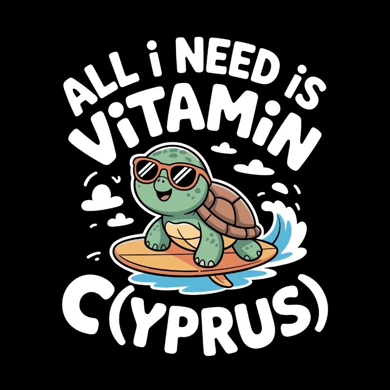 Zypern All I Need Is Vitamin Cyprus Zypern Flagge