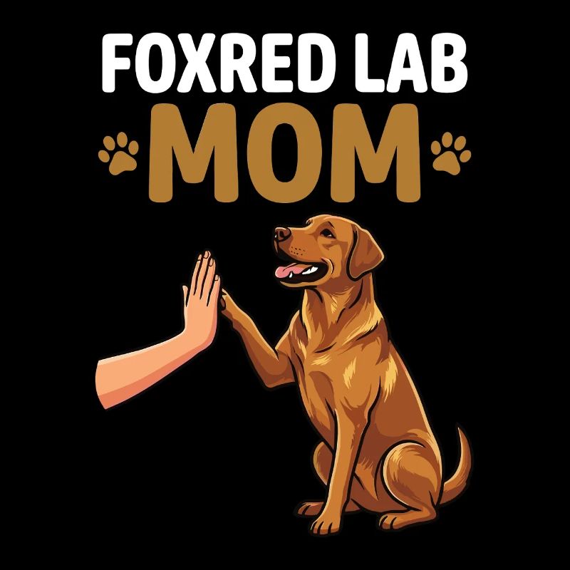 Fox Red Lab Mom – High Five Hundemama Design