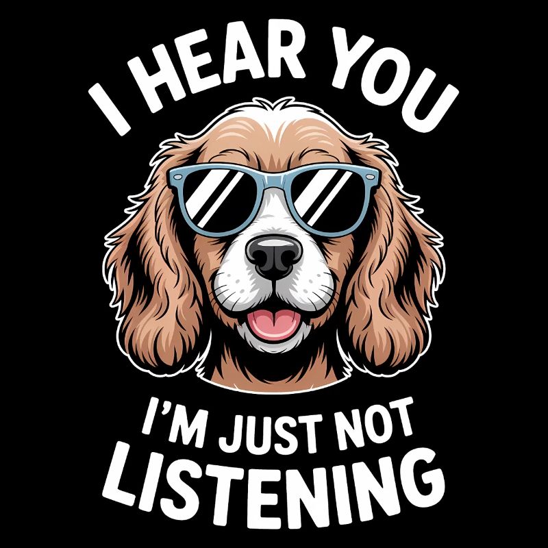 Cocker Spaniel Spruch Witz Cocker Spaniel Geschenk