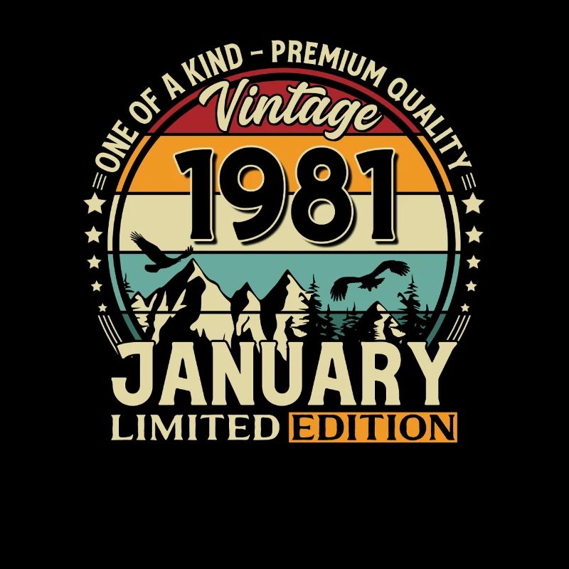 45e anniversaire Millésime de janvier 1981