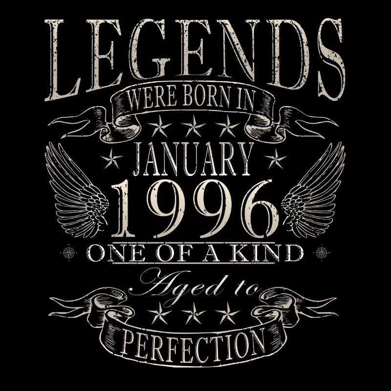 Januar 1996 Vintage-Retro-Geburtstagsgeschenk