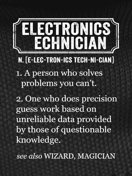 Electronics Technician Funny Definition