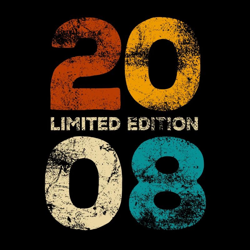 Limited Edition 2008 Retro Geburtstag Geschenk