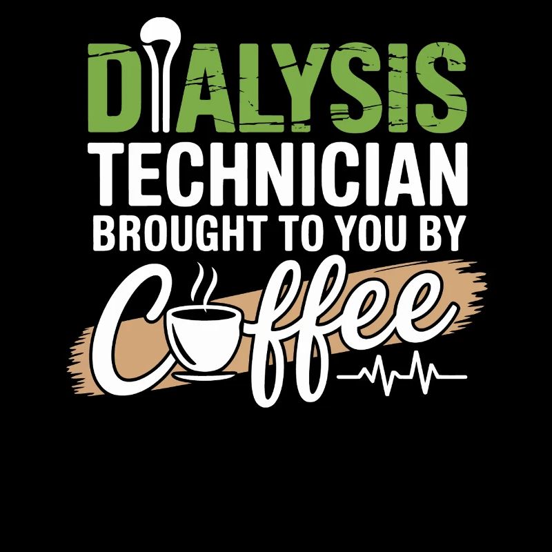 Dialysis Technician Coffee Motif