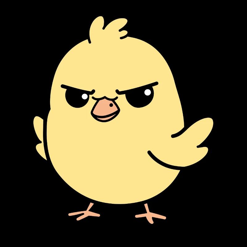 Poussin tenace jaune