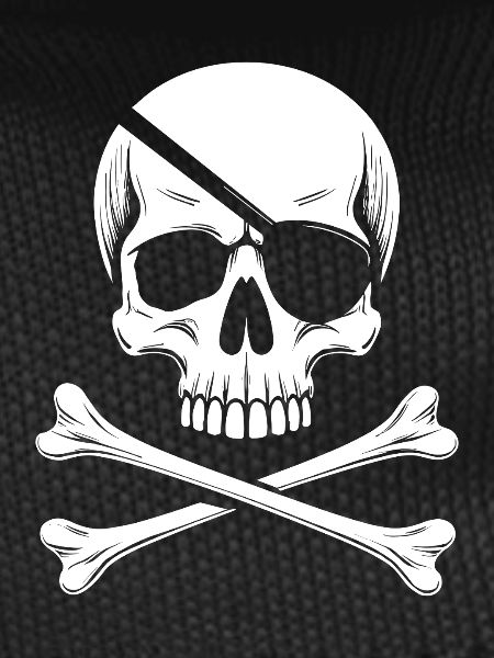 Classic Jolly Roger Pirate Skull