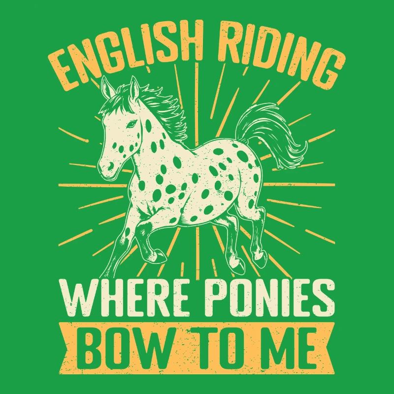 Cavalier amateur de chevaux Mon arc à l’anglais pour moi
