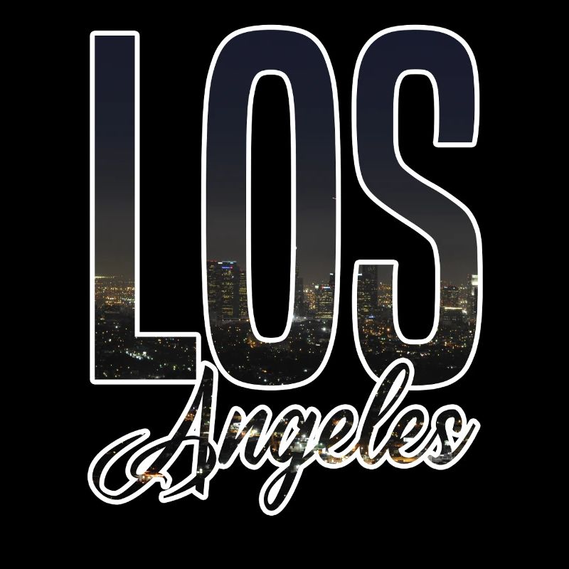 Lettrage de la Skyline de Los Angeles