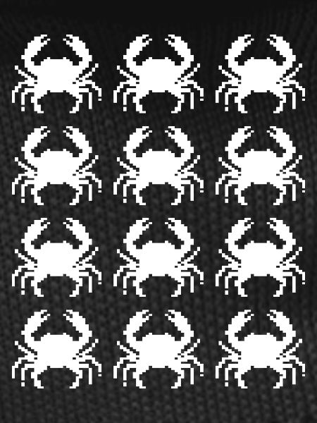 Crab Pixel Pattern Repeat