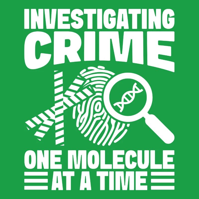 Forensic Analyst Investigating Crime One Molecule