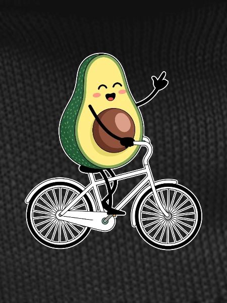 Funny Mountain Biker Avocado