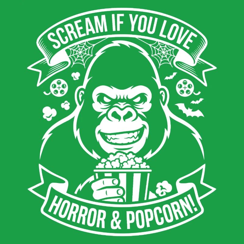 Scream Gorilla Popcorn Design