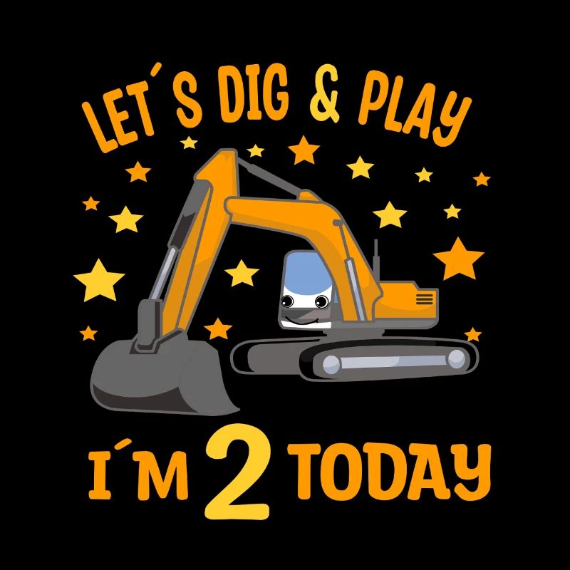 2. Geburtstag Junge 2. Geburtstag Bagger