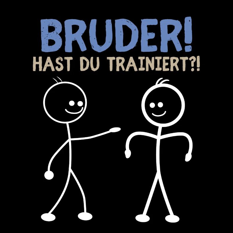 Strichmännchen HAST DU TRAINIERT LUSTIG