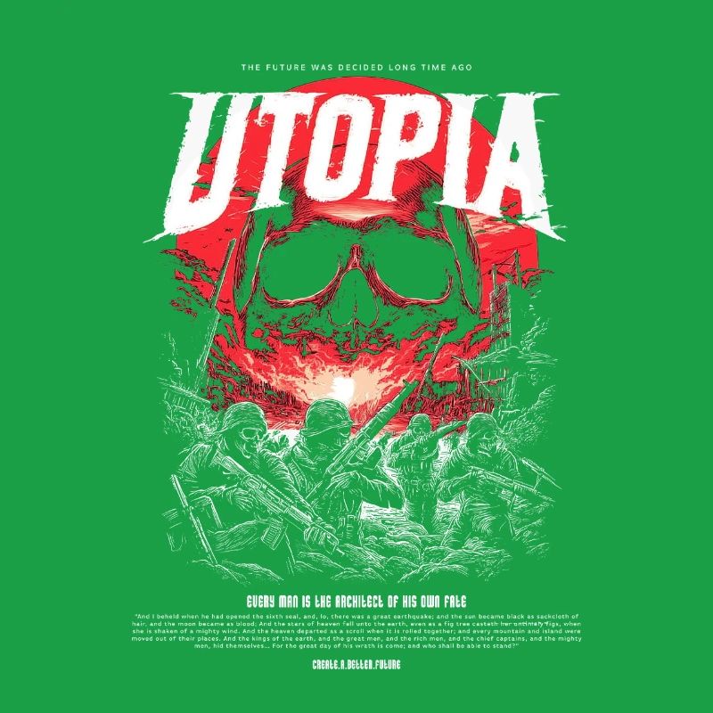 Utopia Skull Fire Red