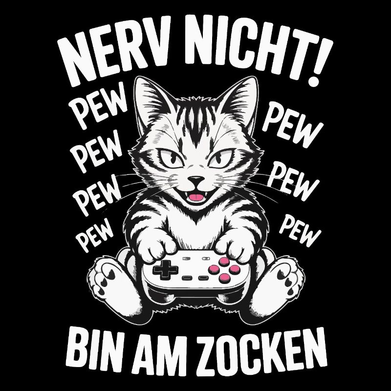 Courage Not I Gaming Cat Design