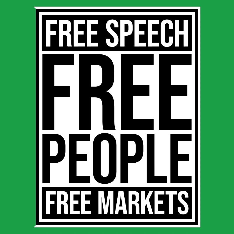 Marché de la liberté d’expression Peuple Libertarian Freedom Logo