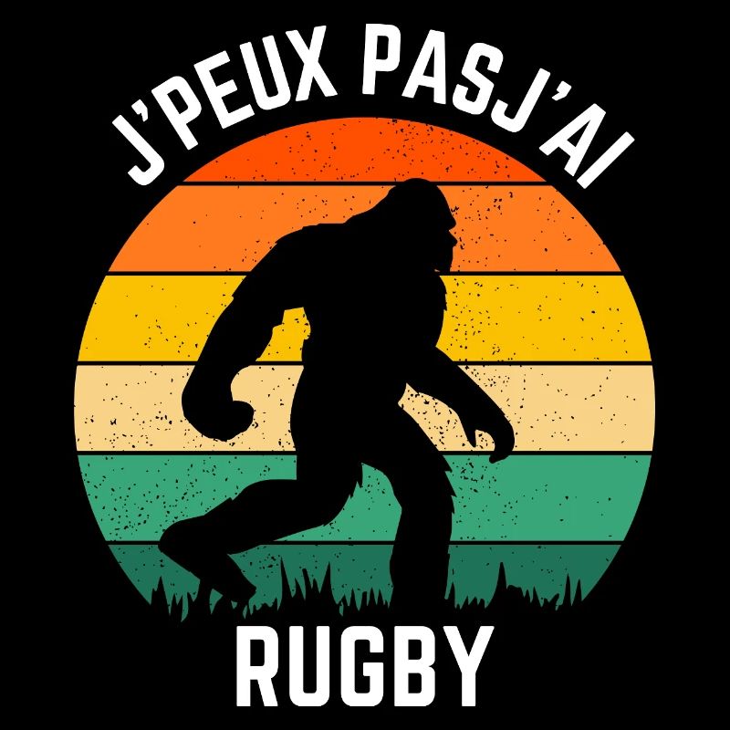 Sasquatch Rugby Retro Soleil