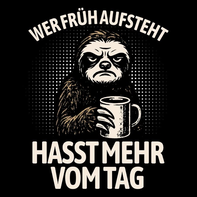 Faultier - Wer früh aufsteht hasst mehr vom Tag