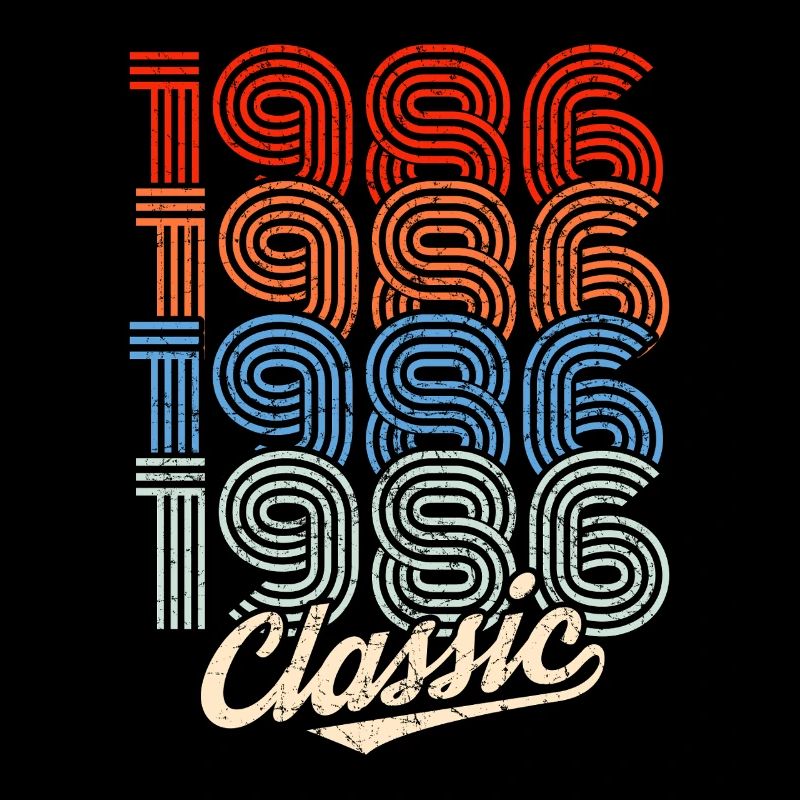 Néon rétro classique de 1986