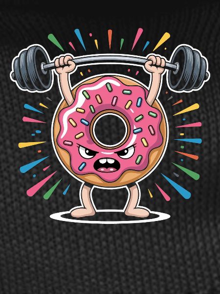 Donut strength training with sprinkles