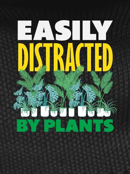 Plant lovers distracted by plants