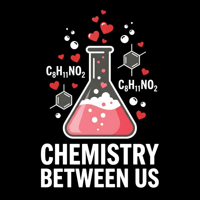 Chemistry Between Us Science Teacher Student Love