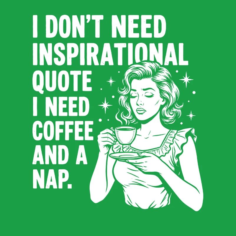 Echte Kaffeeliebe Nickerchen Statement