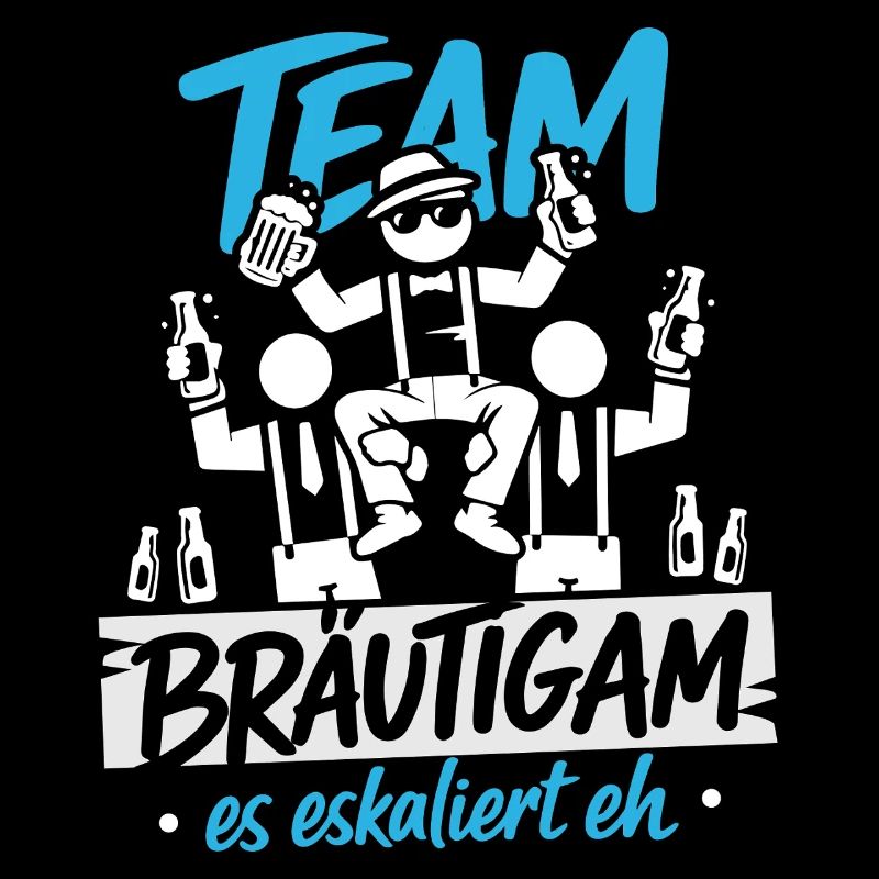 Junggesellenabschied Männer T-Shirt JGA Polterer