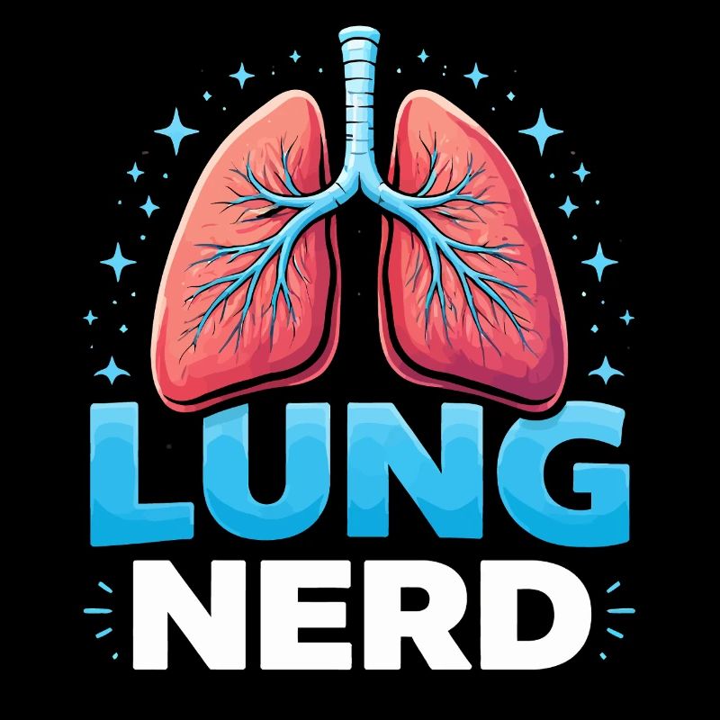 Lung Nerd: Colorful Lung Illustration