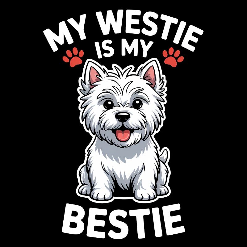 West Highland White Terrier Spruch Westie Geschenk