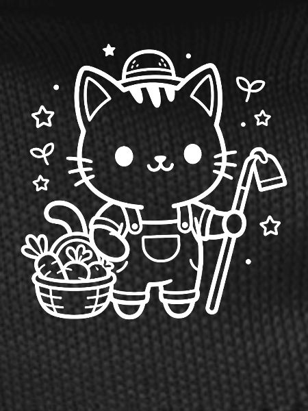 Farmer Kawaii Cat