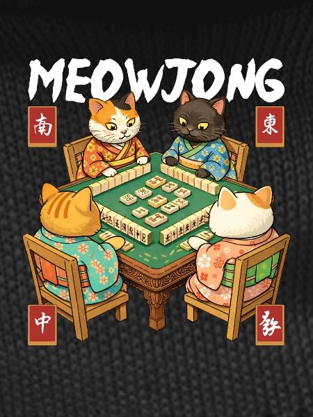 Meowjong Funny Cat Mahjong Lover