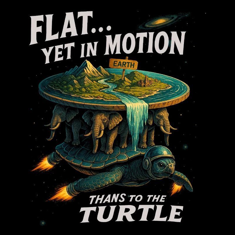 Flat Yet In Motion Thanks To The Turtle Fantasy 