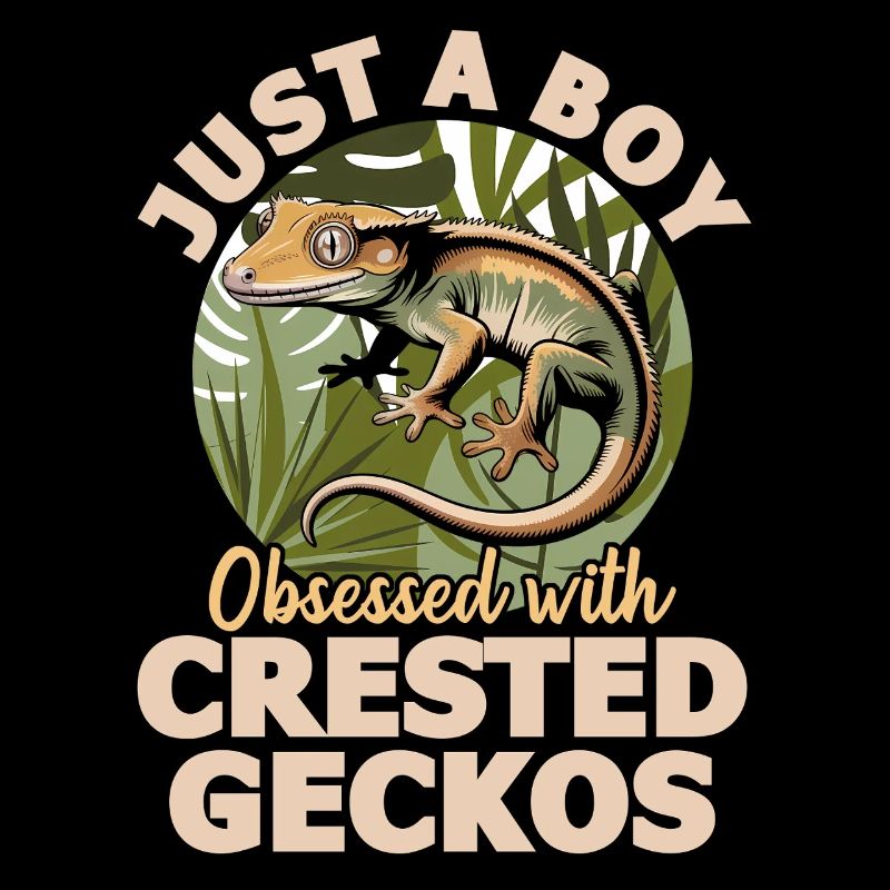 Funny Reptile Crested Gecko