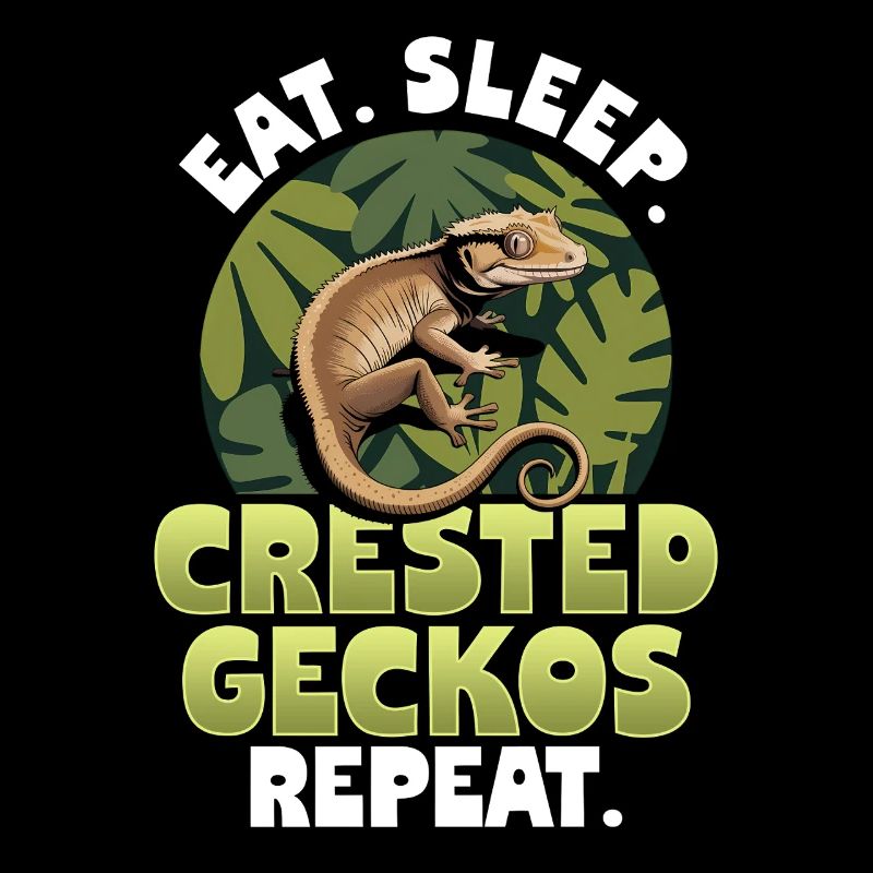 Gecko à crête reptile drôle