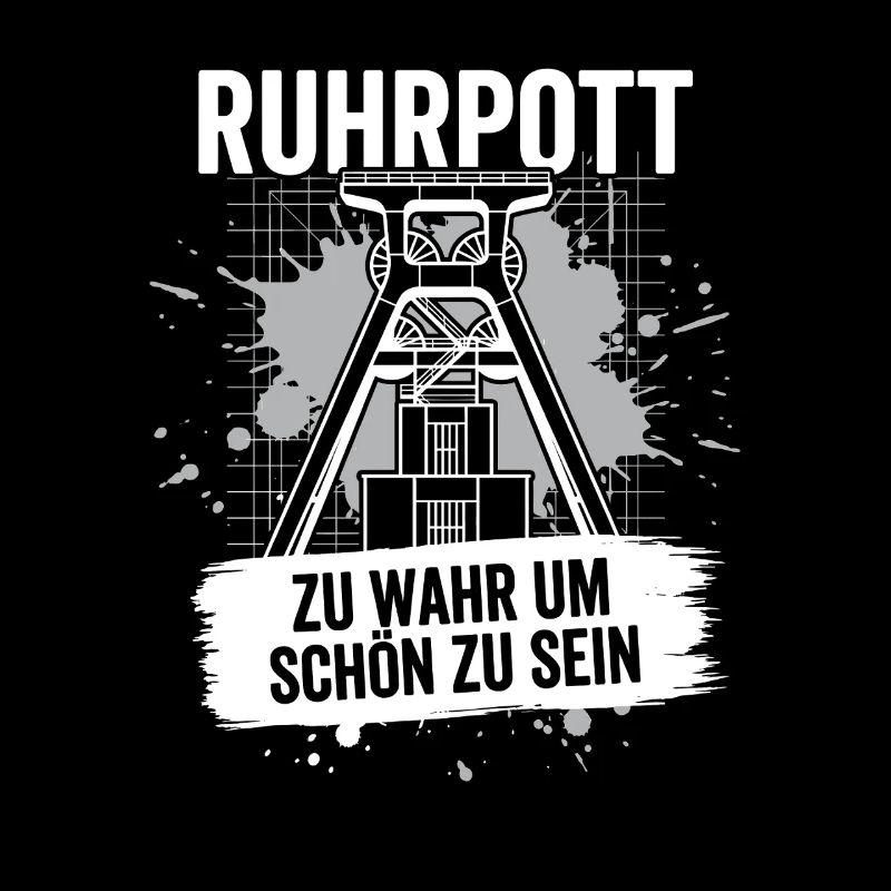 Ruhrpott Winding Tower Gift Coal Mine Home Mining