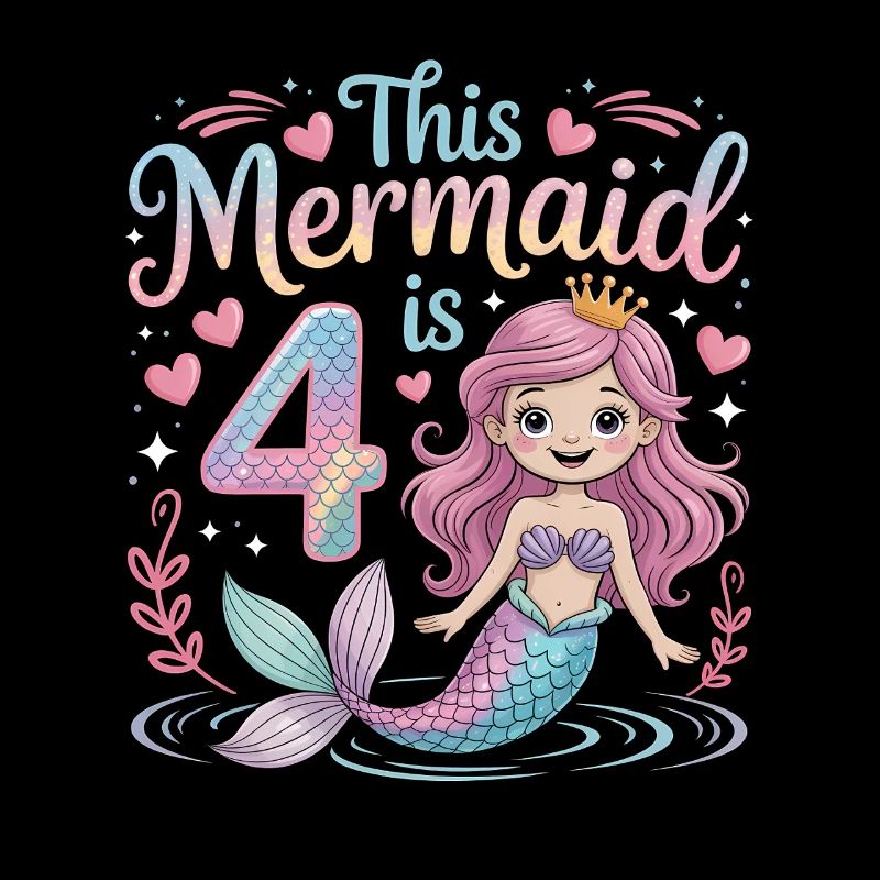 4e anniversaire de la sirène 4 ans