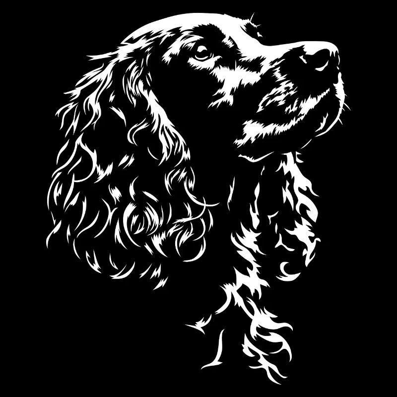 Field Spaniel Silhouette Jagdhunde Hunde Wilsigns